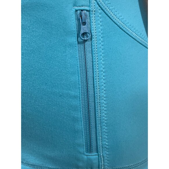 𝓛𝓾𝓵𝓾𝓵𝓮𝓶𝓸𝓷 Women's Blue Zip-Up Jacket S PTP 15" - Picture 7 of 7